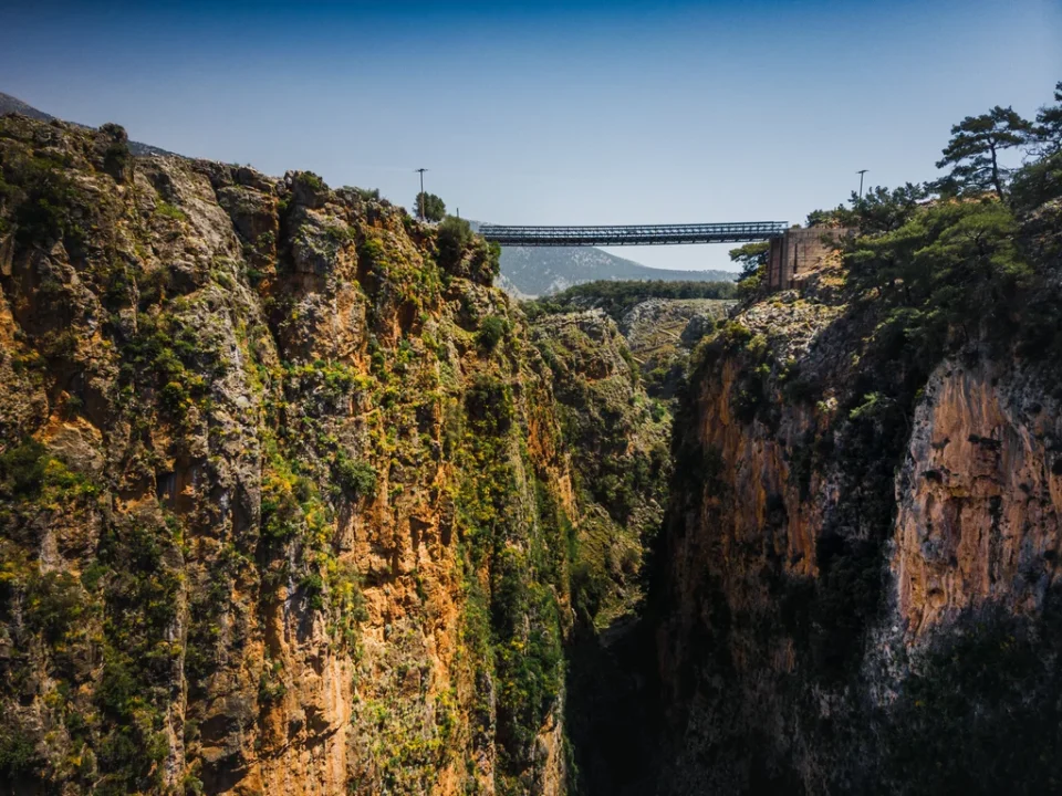 Brücke über die Aradena-Schlucht