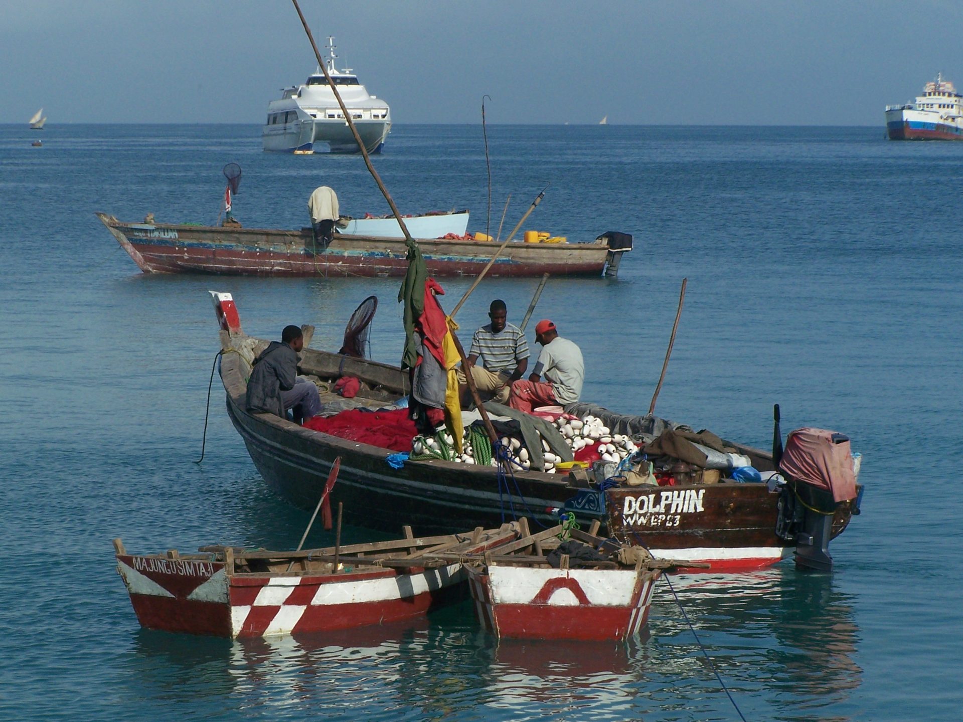 Fischerboote vor Sansibar