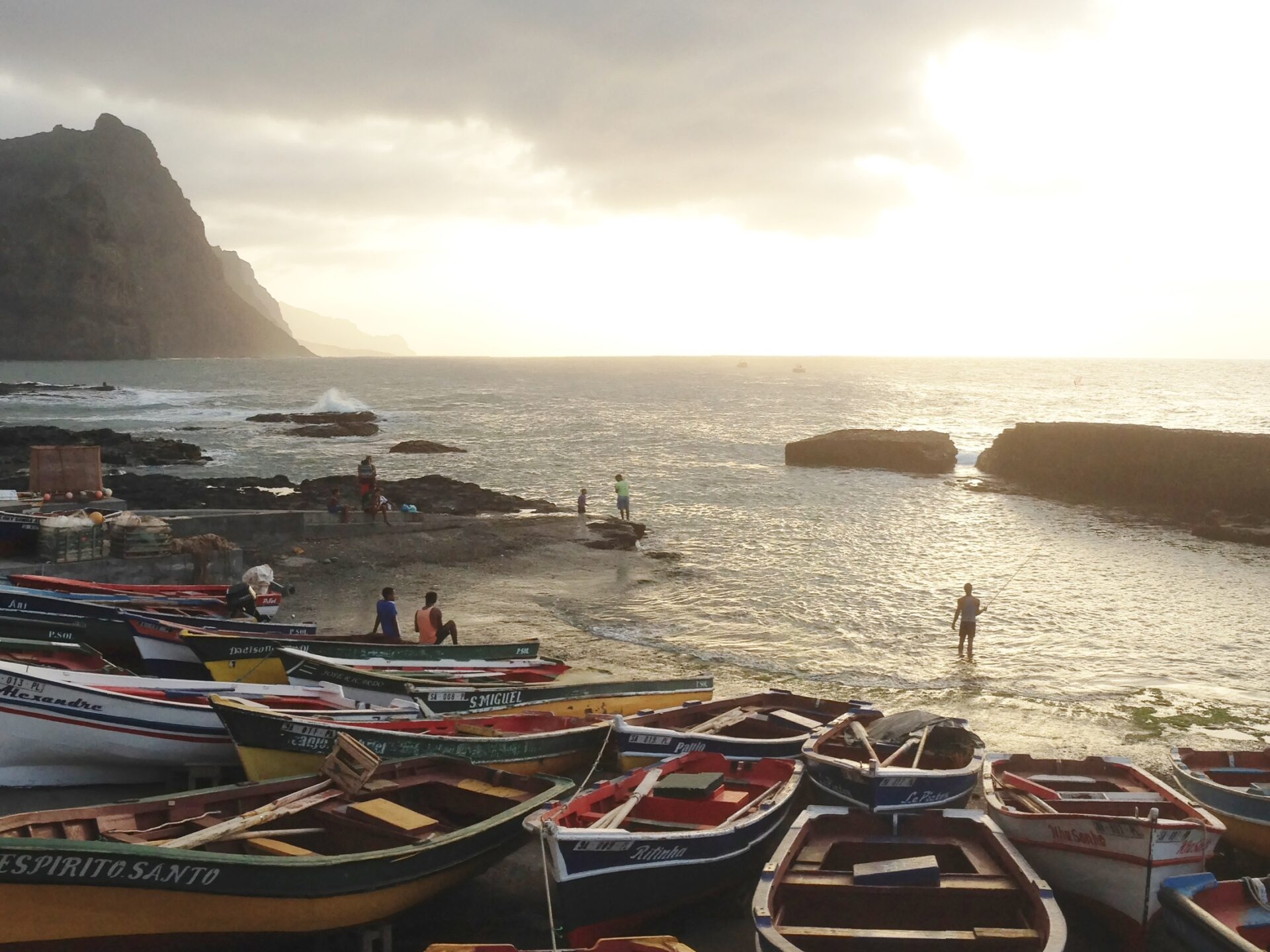 Fischerboote in Ponta do Sol