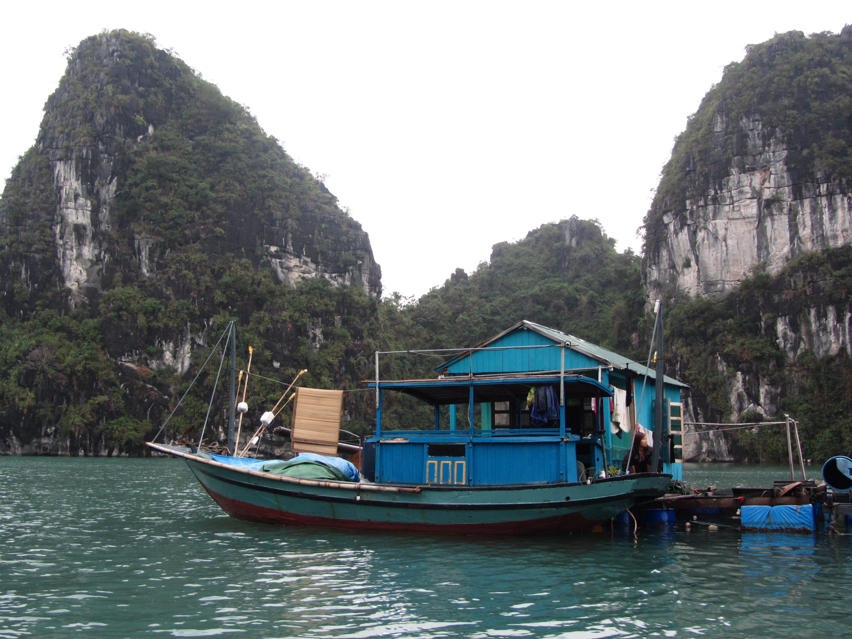 Hausboot in der Halongbucht