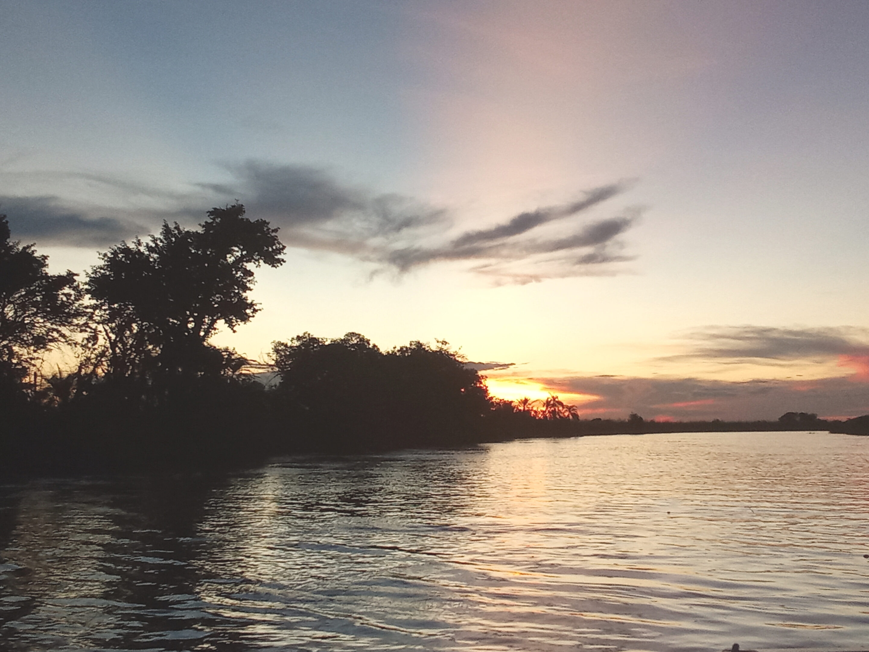 Sonnenuntergang im Delta