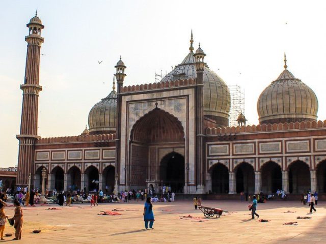 Die Moschee Jama Masjid in Delhi