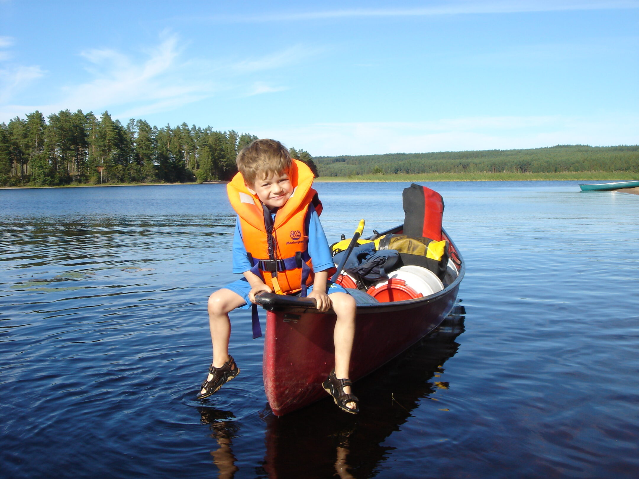 Kinder-Kanu-Tour Schweden