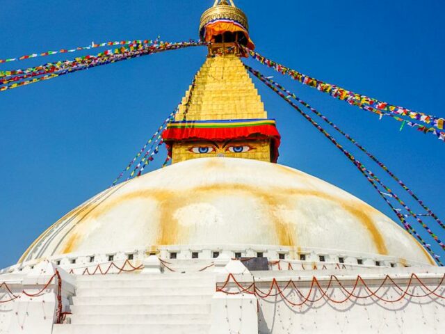 Die Augen der Stupa in Bodnath