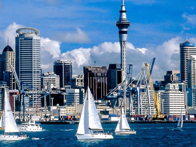 Hafen von Auckland