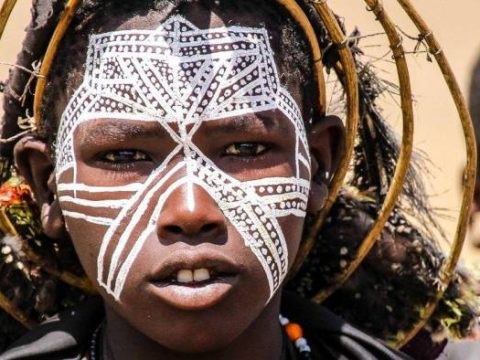 Junger Massai-Krieger