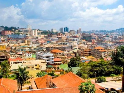 Blick auf Kampala