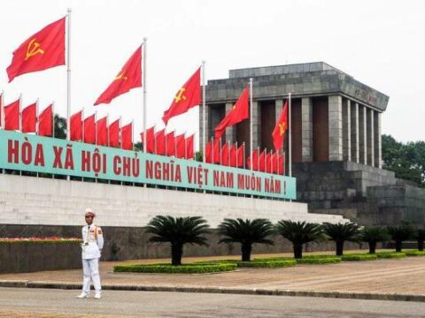 Das Ho-Chi-Minh-Mausoleum in Hanoi