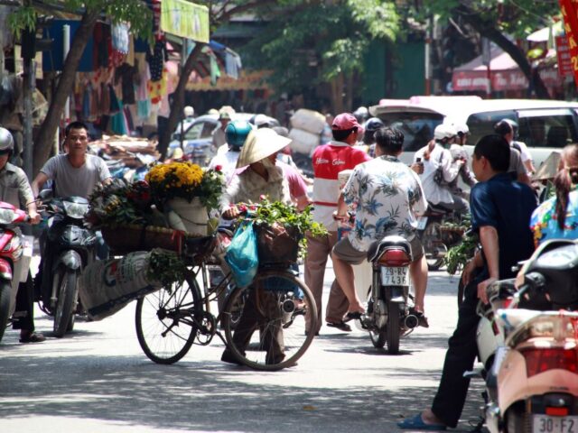 Straßenszene in Hanoi