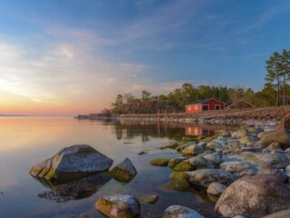 Sonnenuntergang auf den Åland-Inseln