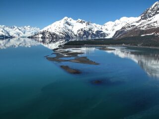 Berge am Golf von Alaska