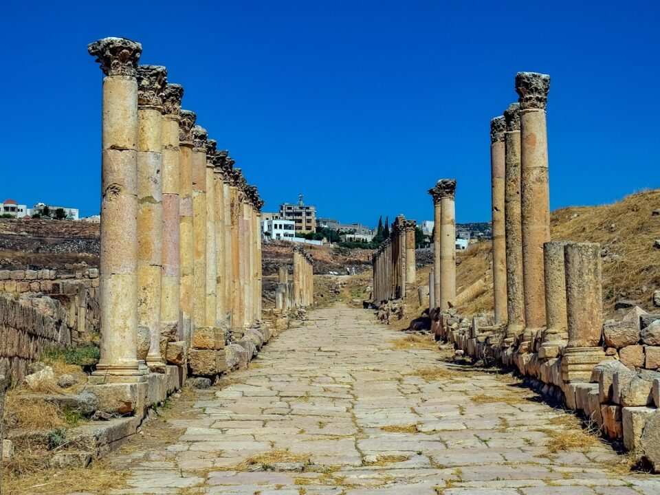 Säulenallee in Jerash