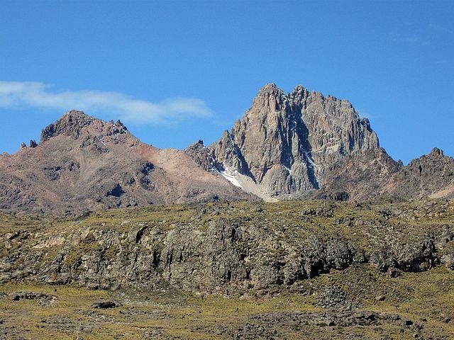 Mount Kenya mit Point Lenana, Nelion- und Batian-Gipfel