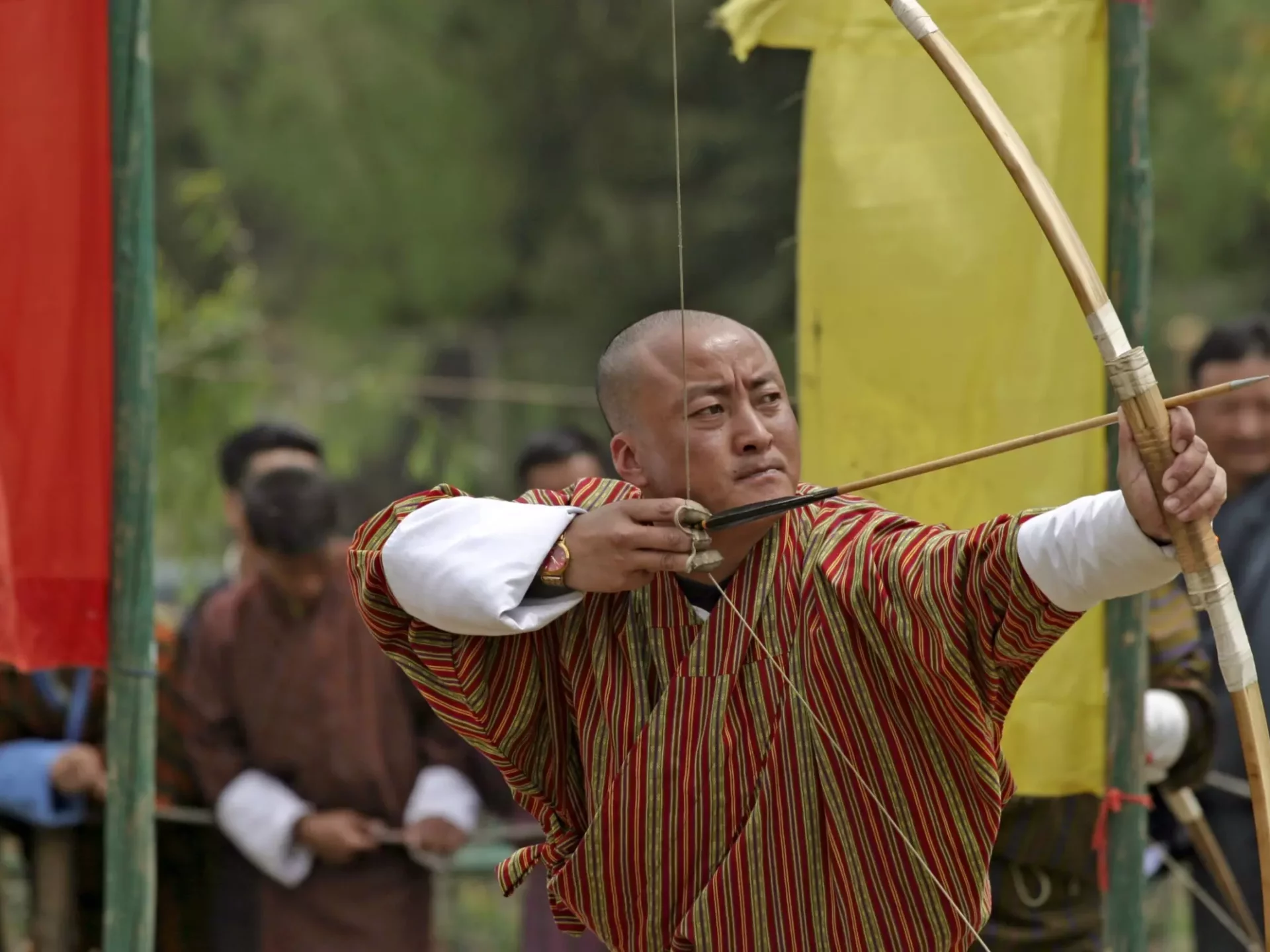 Bogenschießen - Nationalsport in Bhutan