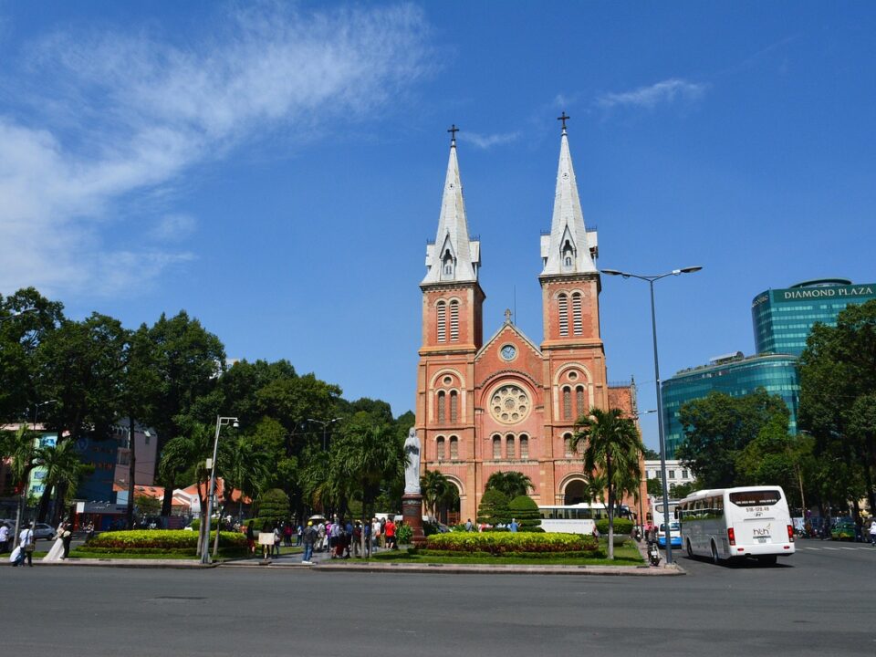 Die Kathedrale in Saigon