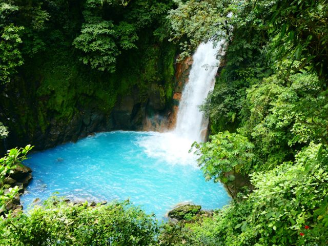 Wasserfall am Río Celeste