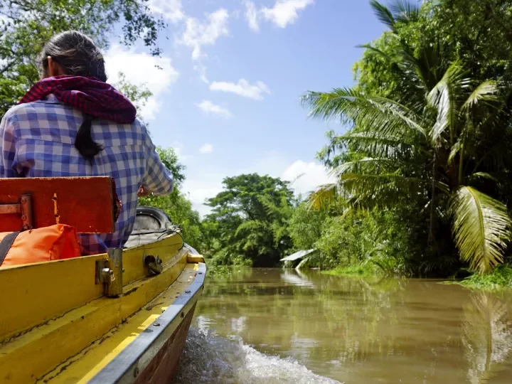 Entdeckungstour per Boot im Mekongdelta