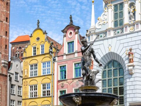 Danzig: Patrizierhäuser und Neptunbrunnen