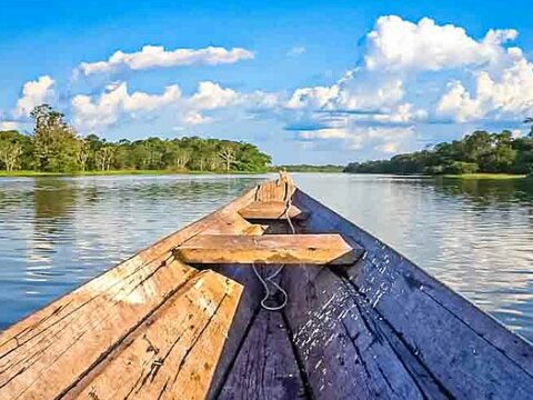 Mit dem Boot unterwegs im Pantanal