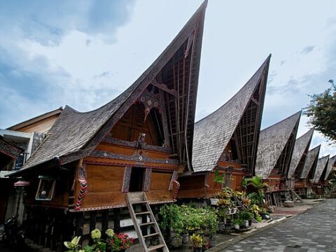 Langhäuser der Toba Batak