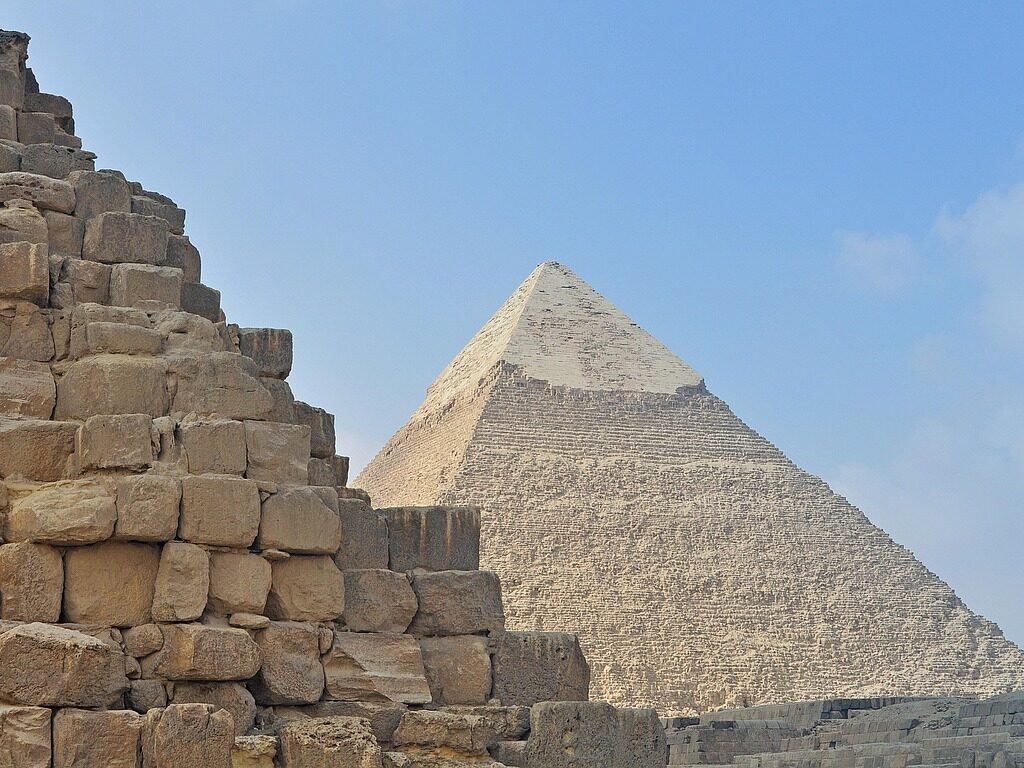 Blick auf die Chephren-Pyramide
