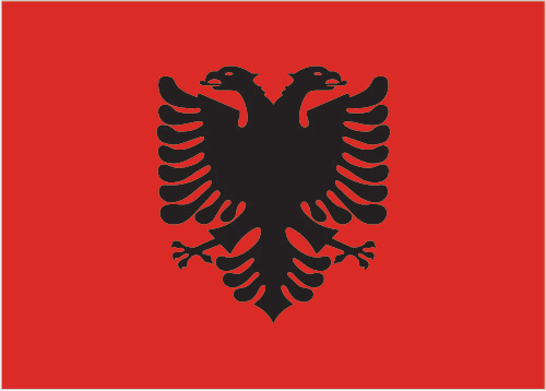 Flagge von Albanien