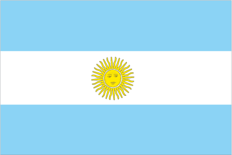 Flagge von Argentinien