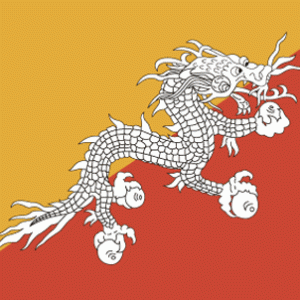 Flagge von Bhutan