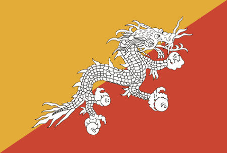 Flagge von Bhutan