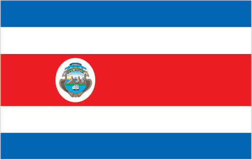 Flagge von Costa Rica