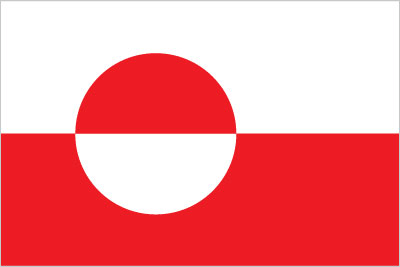 Flagge von Grönland