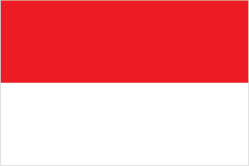 Flagge von Indonesien