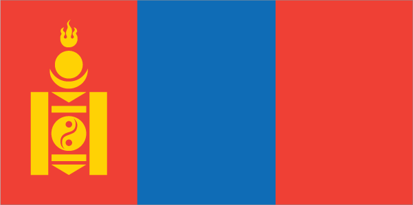 Flagge von Mongolei