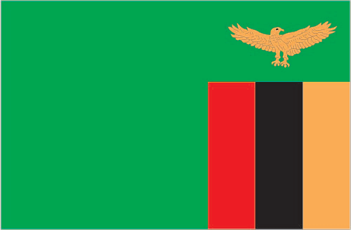 Flagge von Sambia