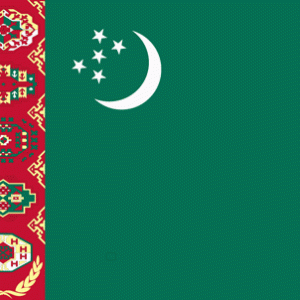 Flagge von Turkmenistan