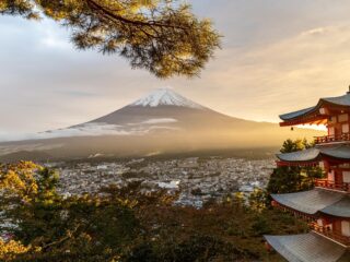 Blick auf den Fuji