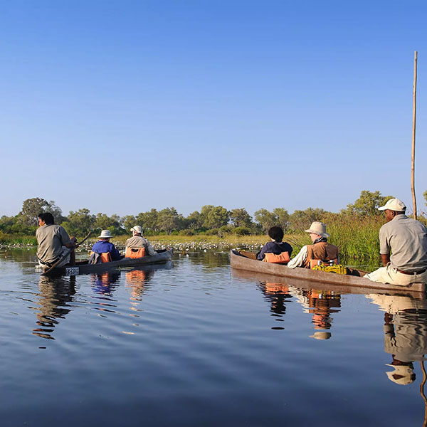 Mokoro-Tour im Okavango-Delta
