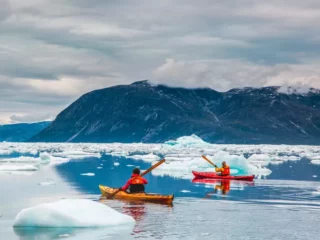 Kajaktour im Treibeis