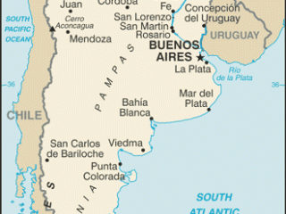 Karte von  Argentinien