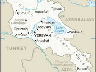 Karte von  Armenien