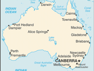 Karte von  Australien