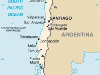 Karte von  Chile