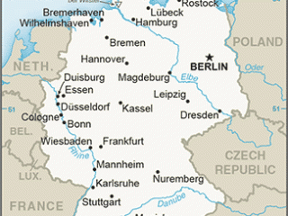 Karte von  Deutschland