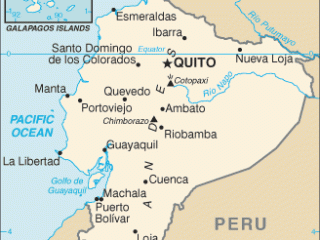 Karte von  Ecuador