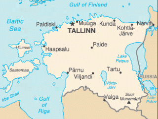 Karte von  Estland