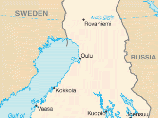 Karte von  Finnland