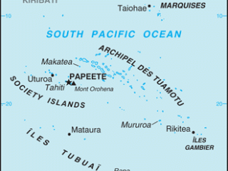 Karte von  Französisch Polynesien