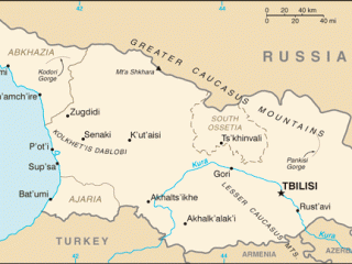 Karte von  Georgien
