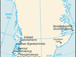 Karte von  Grönland