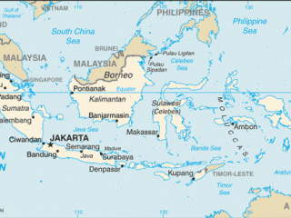 Karte von Indonesien